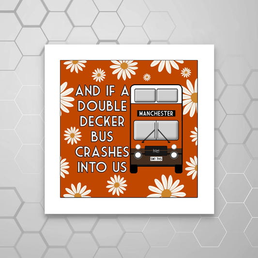 DOUBLE DECKER BUS PRINT
