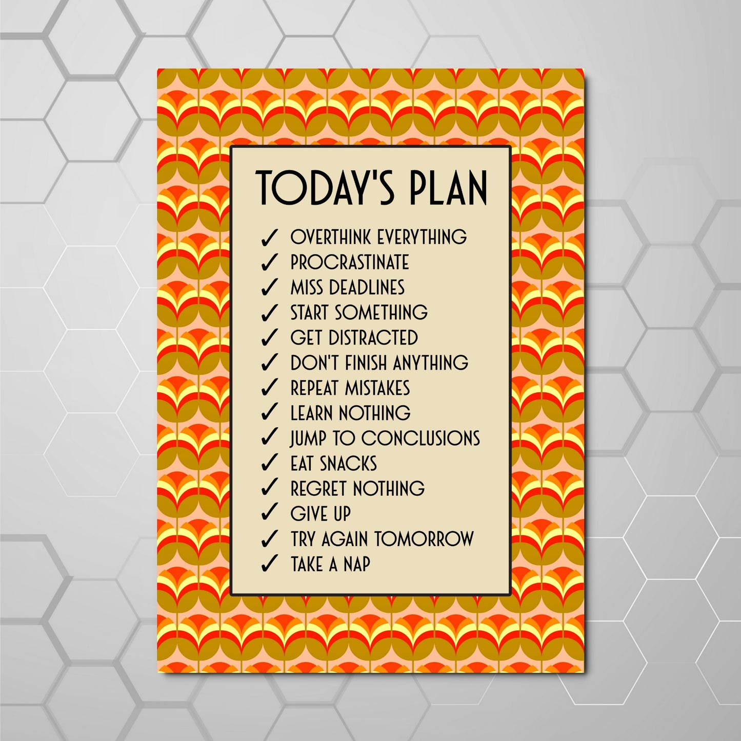 TODAY'S PLAN A4 PRINT