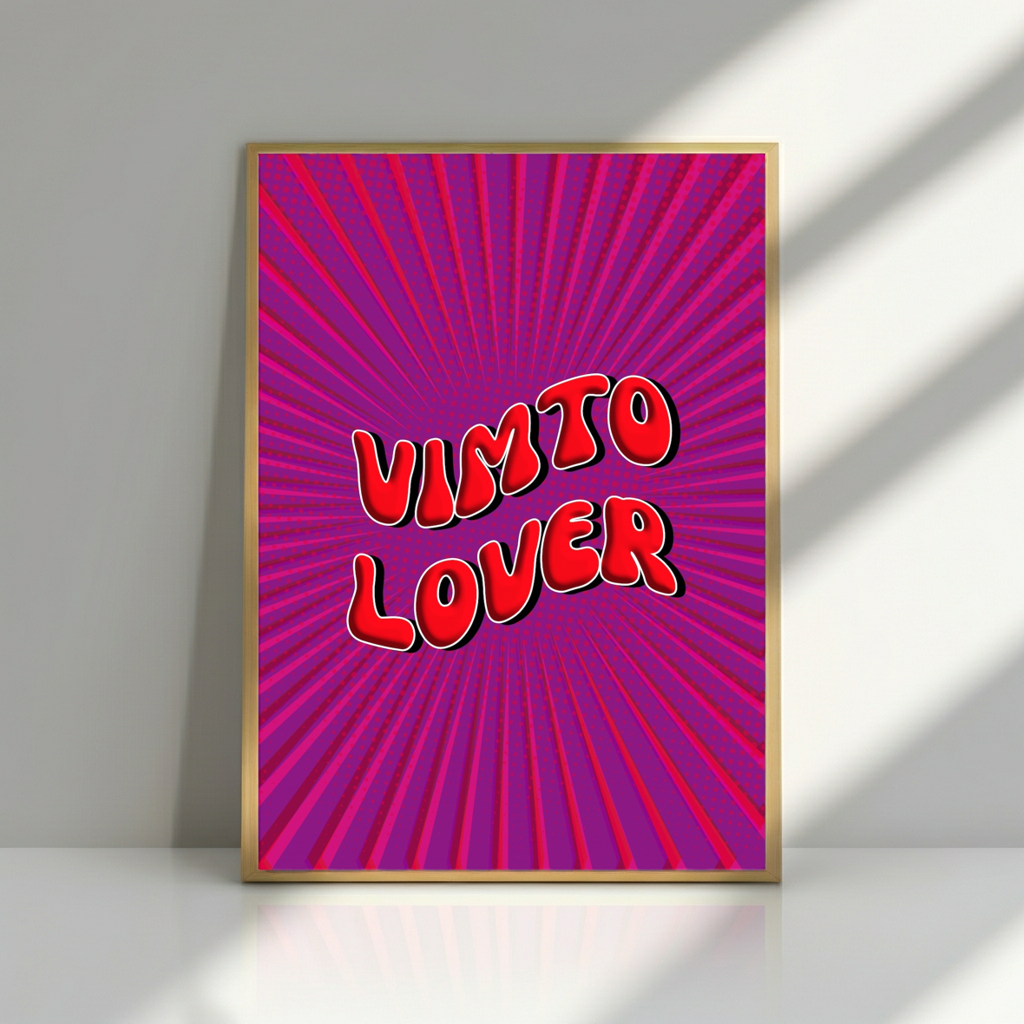 VIMTO LOVER A4 PRINT