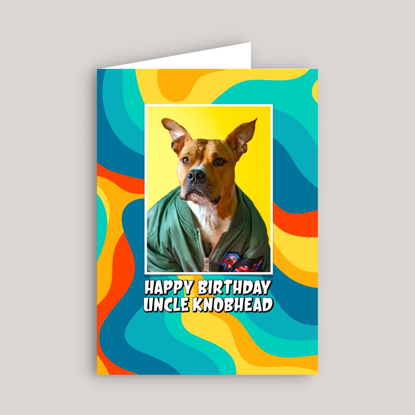 HAPPY BIRTHDAY UNCLE KNOBHEAD GREETINGS CARD