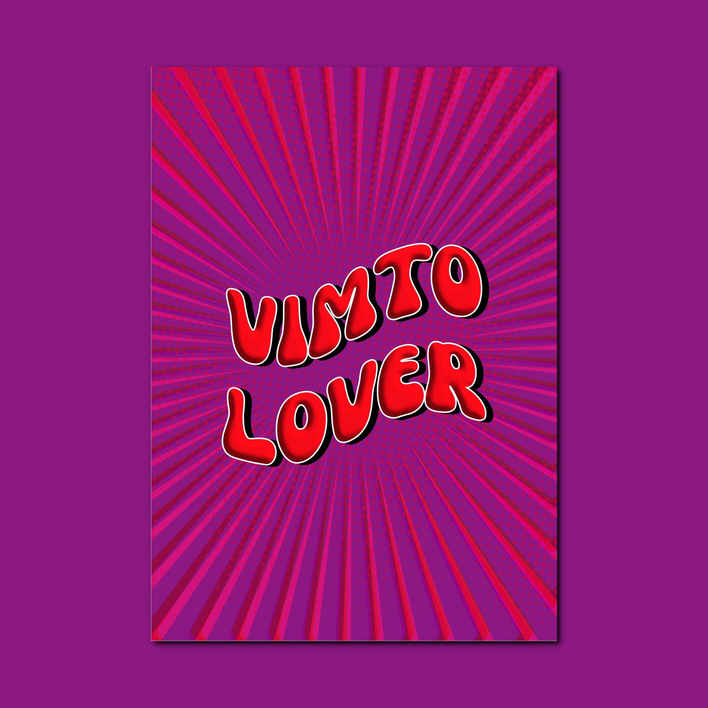 VIMTO LOVER A4 PRINT