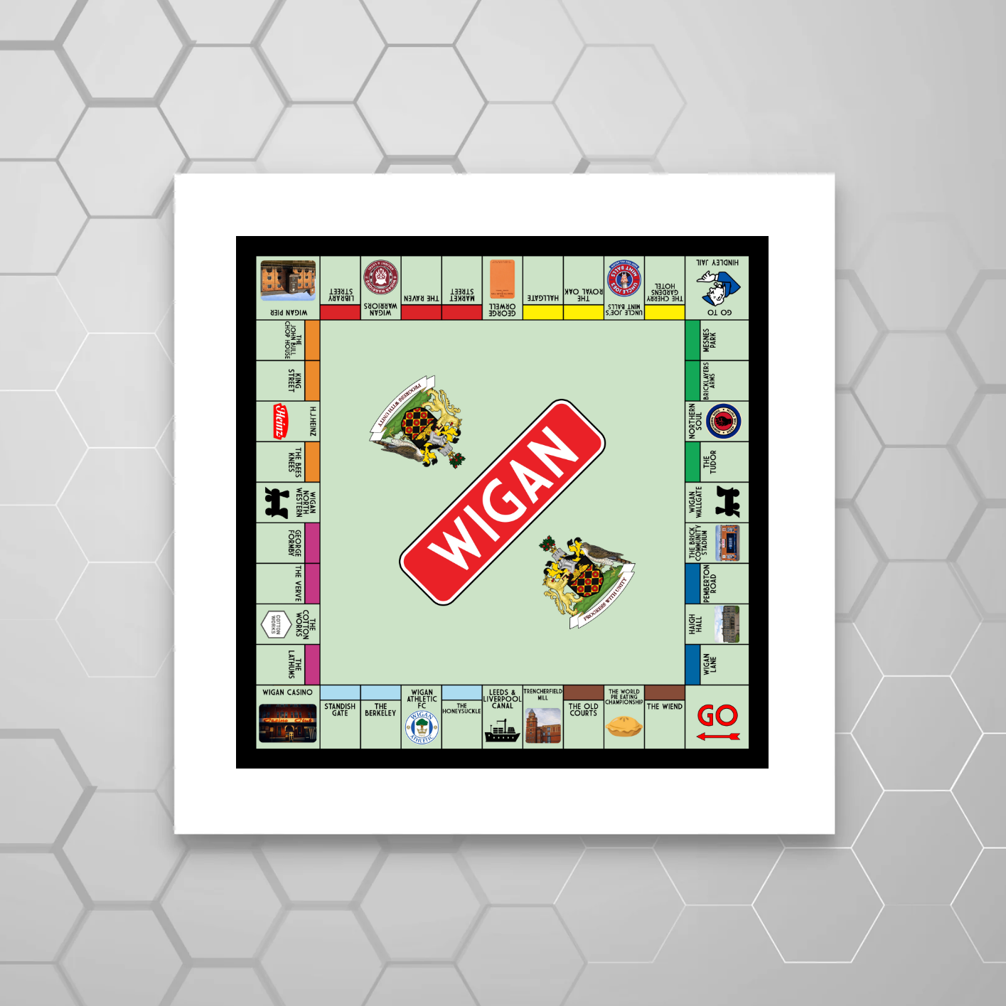 Wigan Print | Funny Wigan Gift Wall Art