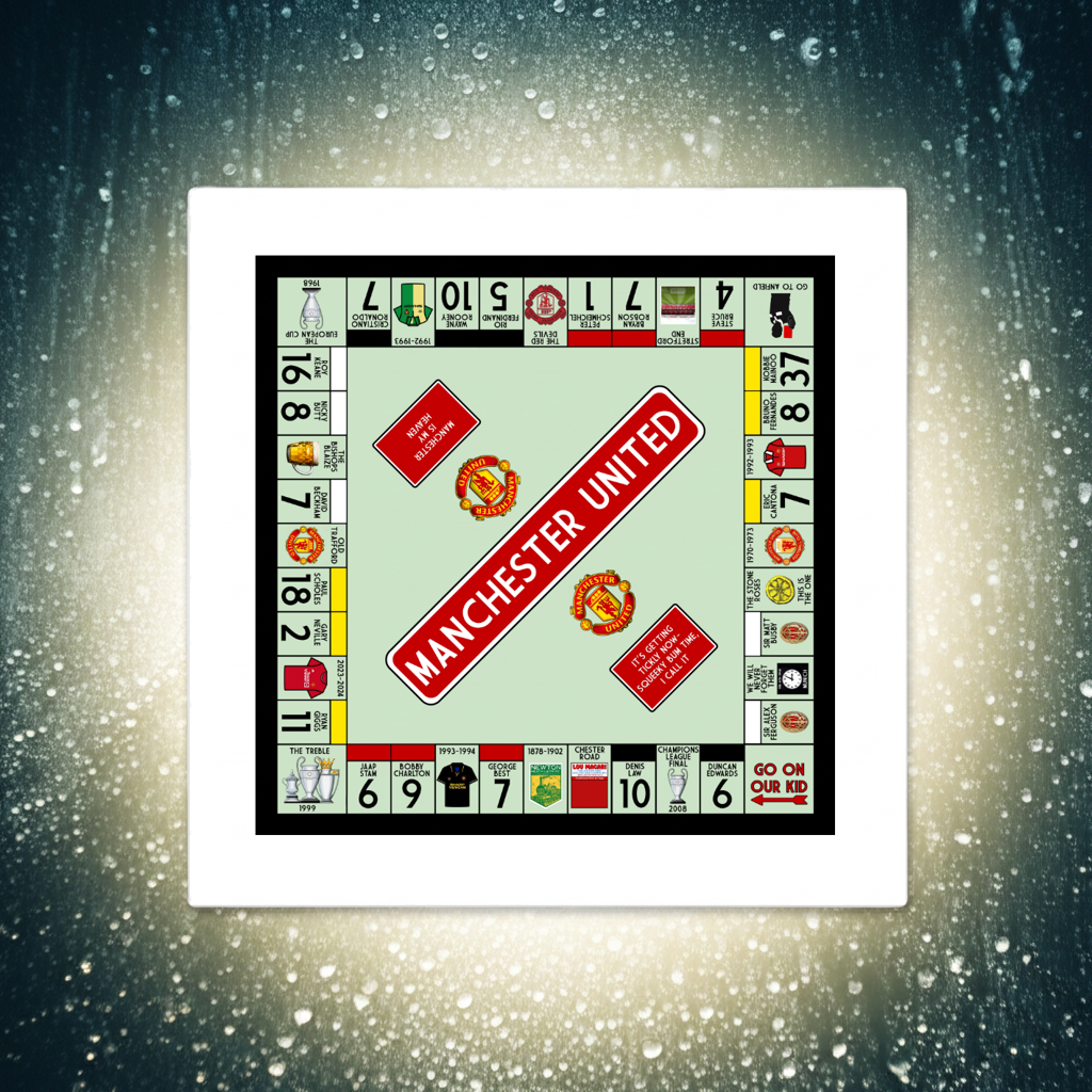 Manchester United Inspired Football Art Print