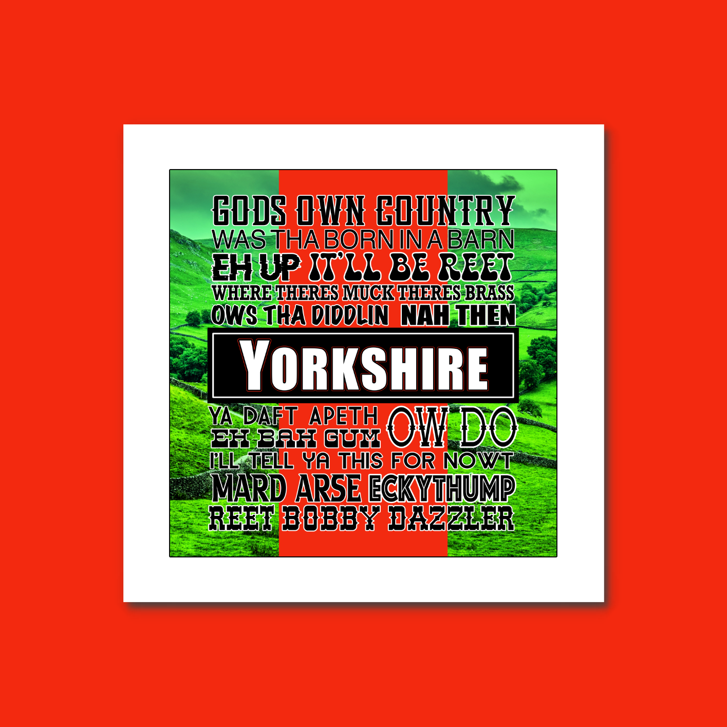 YORKSHIRE SAYINGS PRINT