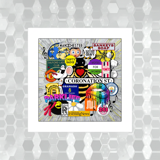 MANCHESTER ICONS PRINT