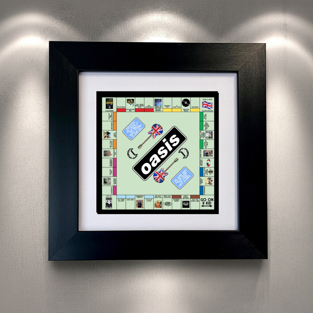 Oasis Inspired Framed Print | Manchester Music Artwork