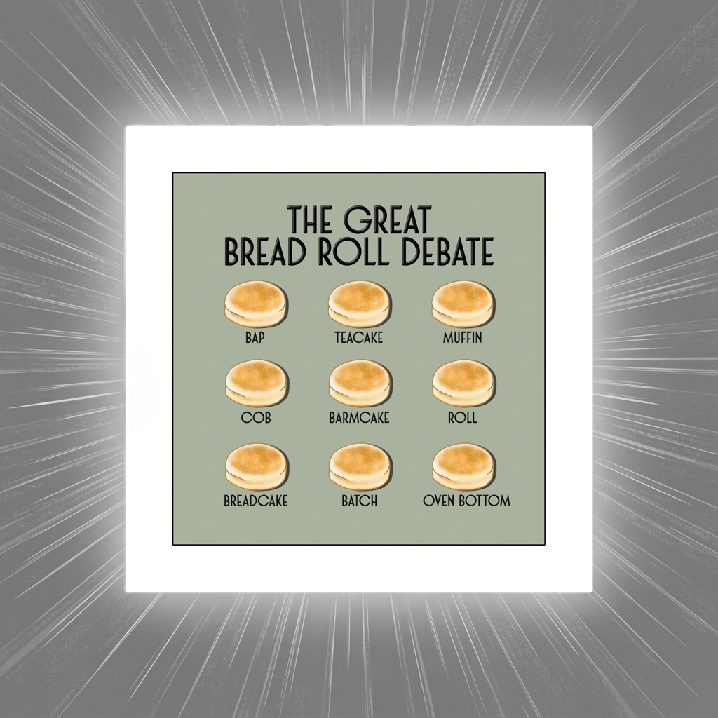 THE GREAT BREAD ROLL DEBATE PRINT