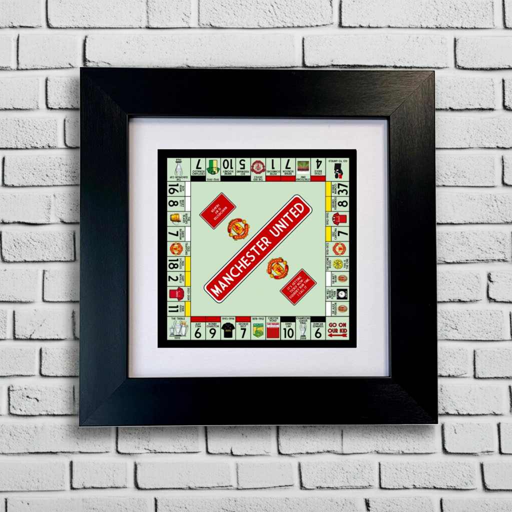 MANCHESTER UNITED FC FRAMED PRINT