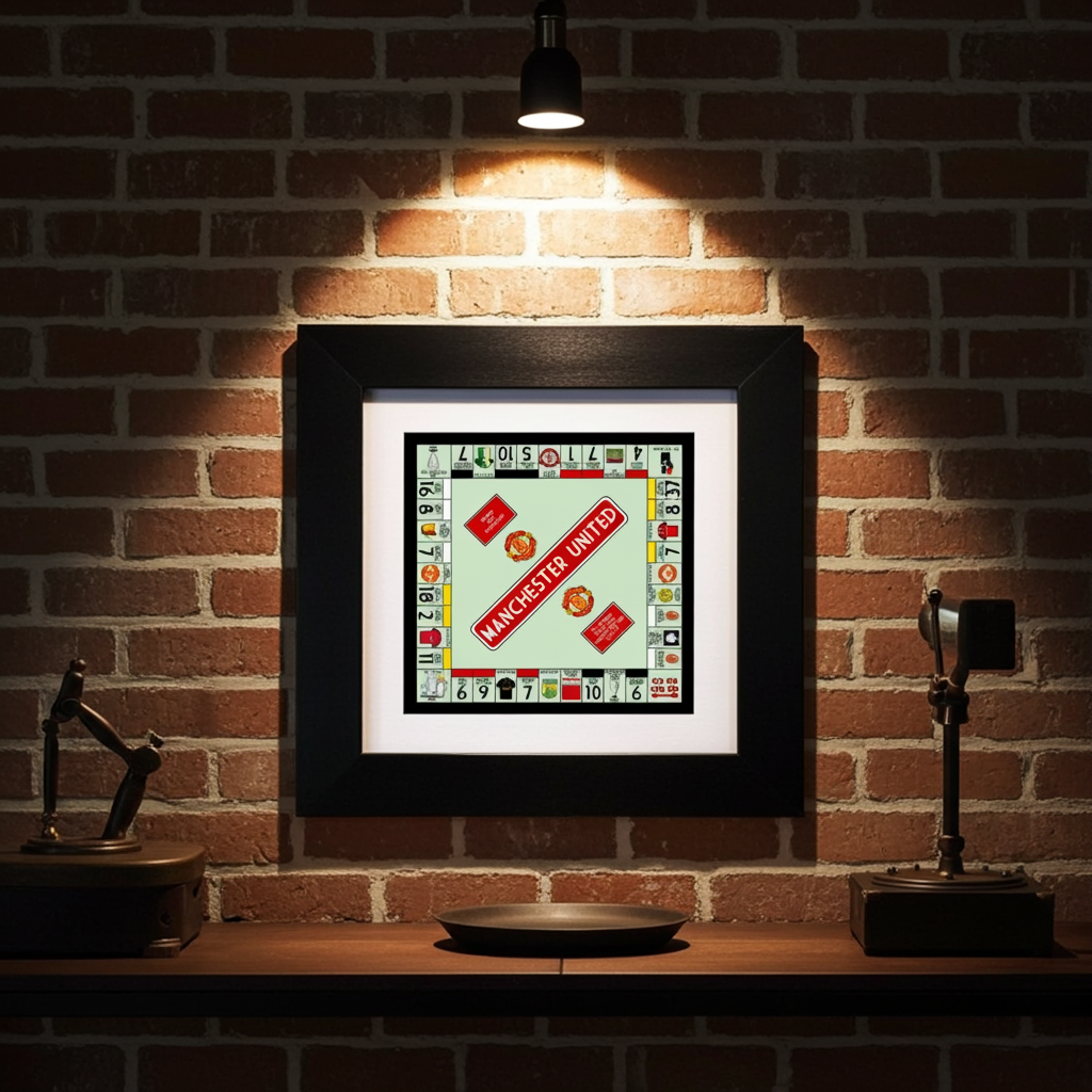 MANCHESTER UNITED FC FRAMED PRINT