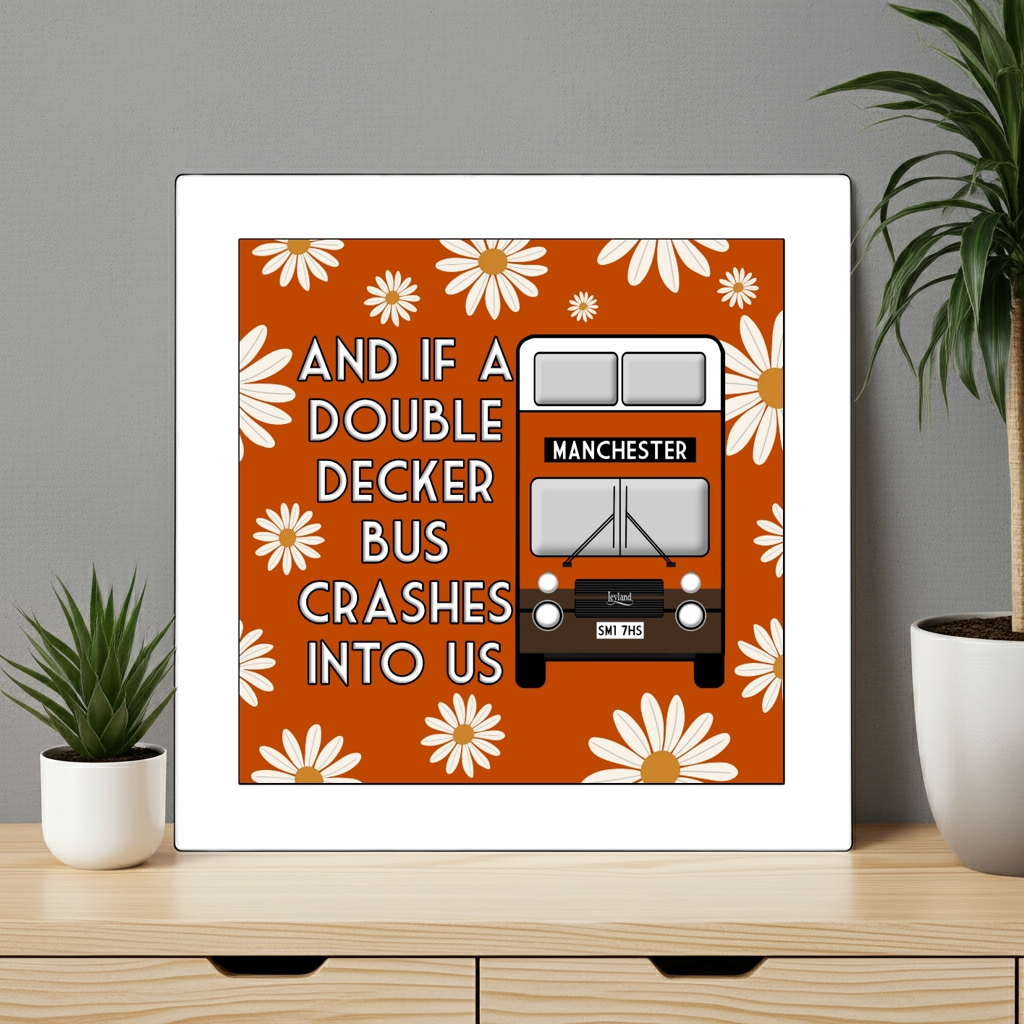 DOUBLE DECKER BUS PRINT