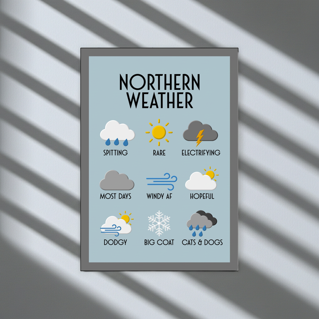 NORTHERN WEATHER A4 PRINT