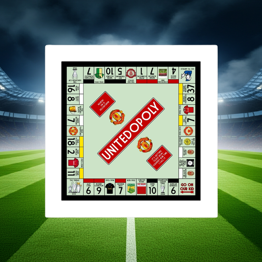 MANCHESTER UNITED  FC MONOPOLY PRINT