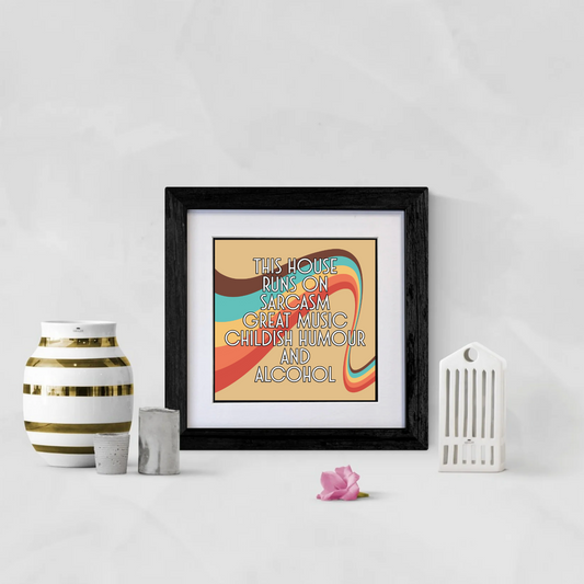 THIS HOUSE FRAMED PRINT