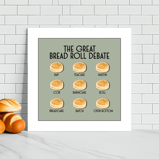 THE GREAT BREAD ROLL DEBATE PRINT