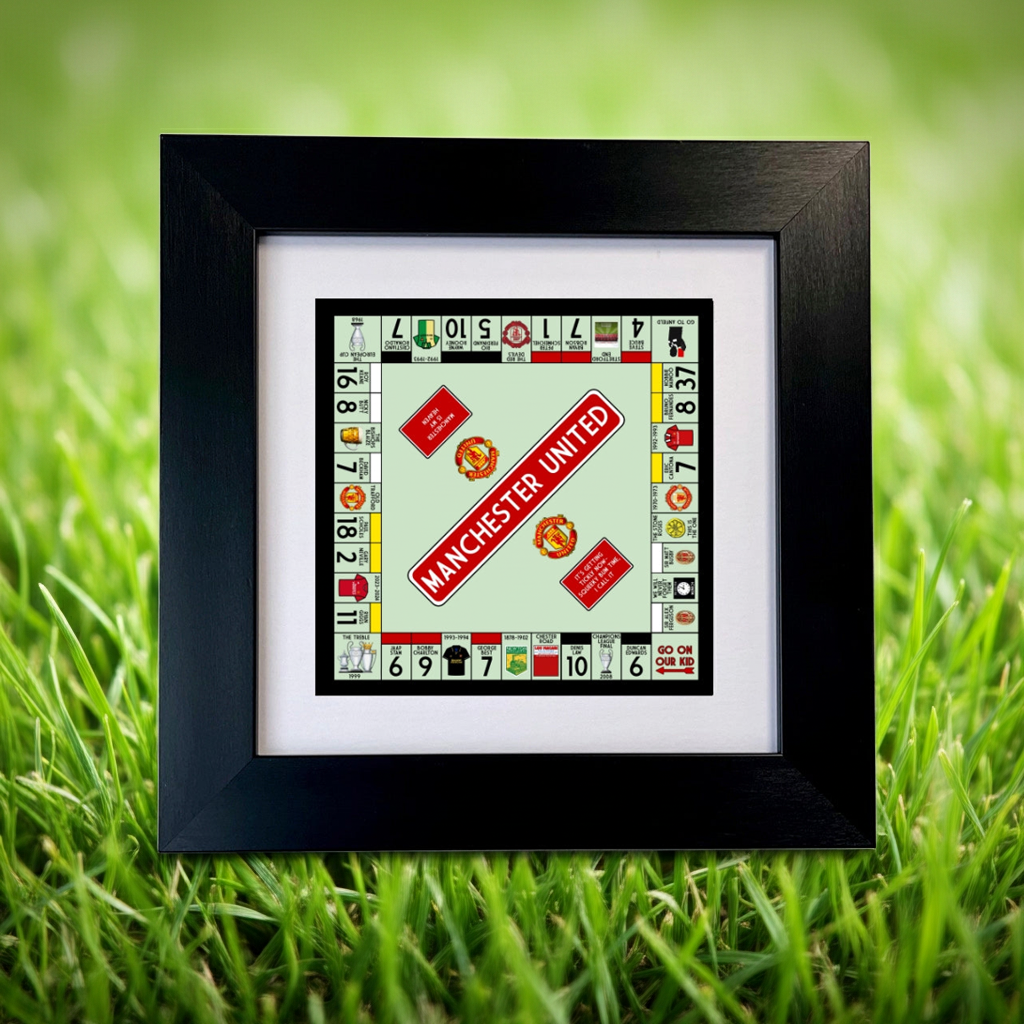MANCHESTER UNITED FC FRAMED PRINT
