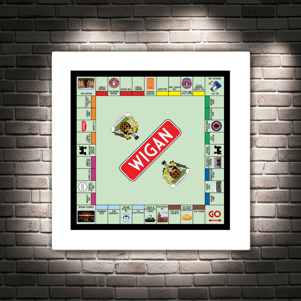 Wigan Print | Funny Wigan Gift Wall Art